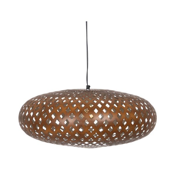 Kabantis šviestuvas auksinės spalvos ø 56 cm su metaliniu gaubtu – Ixia