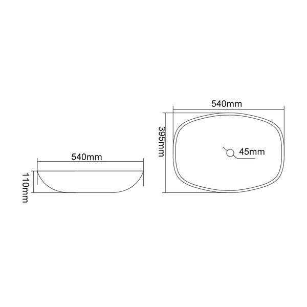 Iš stiklo praustuvas mėlynos spalvos 54x39,5 cm Kvaore – Sapho-image-4