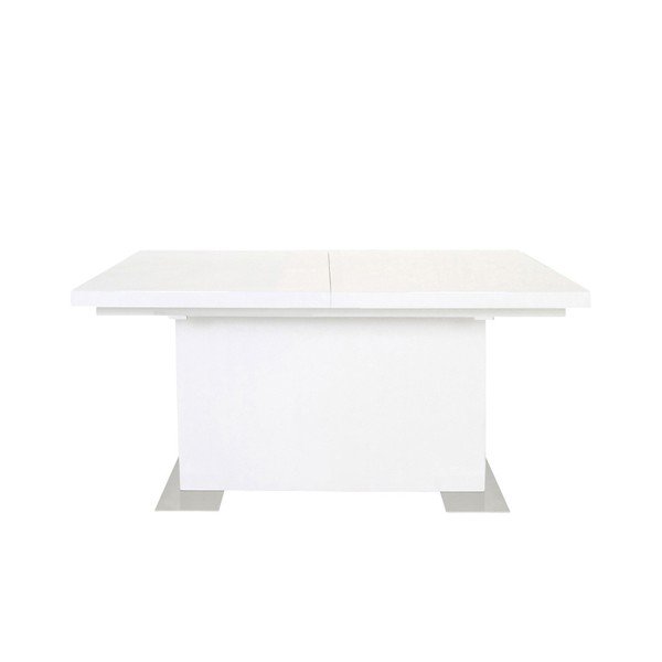 Baltas prailginamas valgomojo stalas Actona Brick, 130-180 cm ilgio