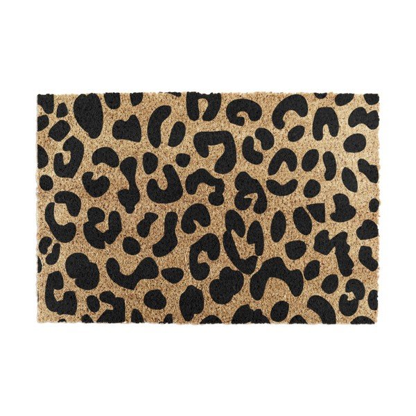 Iš kokoso pluošto grindų kilimėlis 40x60 cm Leopard – Artsy Doormats