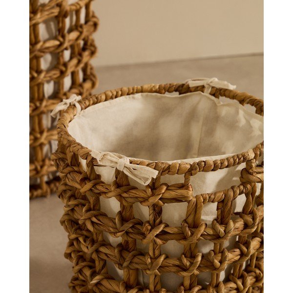 Iš vandens hiacinto krepšiai 2 vnt. ø 38x38 cm Dilam – Kave Home-image-2