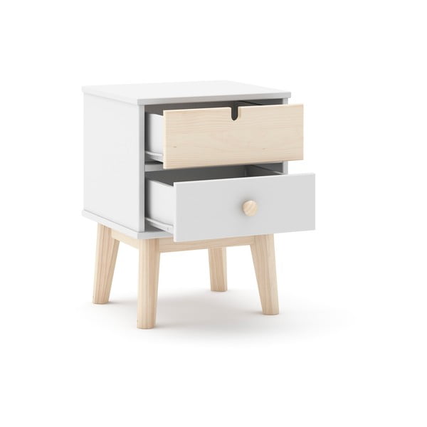 Baltas vaikiškas naktinis staliukas Estefania - Marckeric-image-4