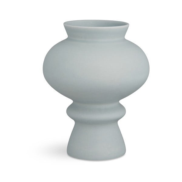 Mėlynai pilka keraminė vaza "Kähler Design Kontur", aukštis 23 cm