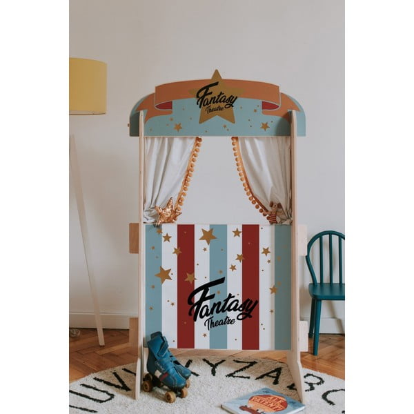 Medinis vaikiškas lėlių teatras Dekornik Classic Retro-image-1