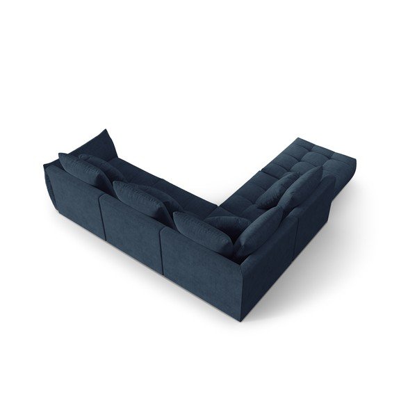 Kampinė sofa tamsiai mėlynos spalvos (su kairiuoju kampu/„L“ formos) Bloom – Micadoni Home-image-3