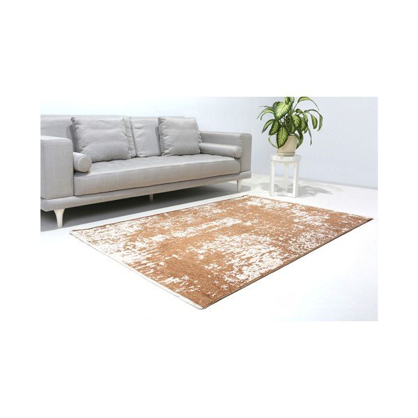 Abipusis smėlio ir rudos spalvos kilimas "Vitaus Dinah", 77 x 200 cm-image-2
