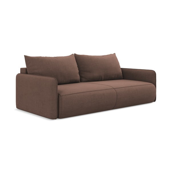 Rožinės spalvos sulankstoma/su sandėliavimo vieta sofa 216 cm Nanea – Makamii-image-3