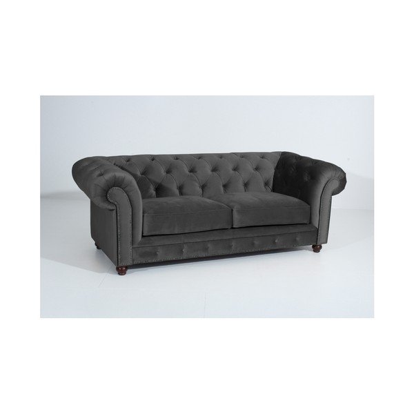 Antracito pilkos spalvos sofa "Max Winzer Orleans Velvet", 216 cm-image-3