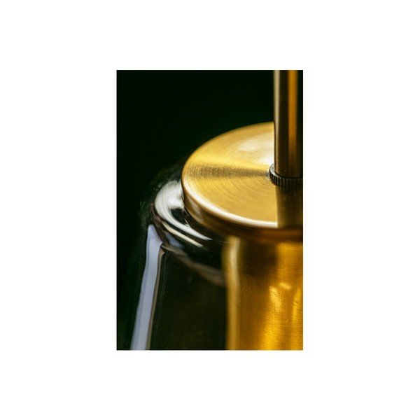 Kabantis šviestuvas auksinės spalvos ø 17 cm su metaliniu gaubtu/su stiklo gaubtu Lime – GTV-image-2