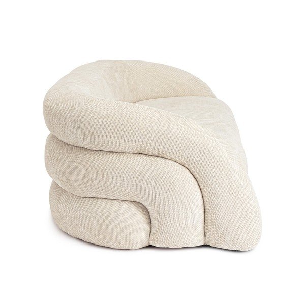 Kreminės spalvos sofa iš šenilinio audinio 200 cm Clemence – Bizzotto-image-3