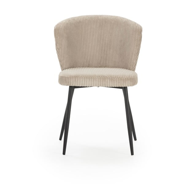 Iš velveto valgomojo kėdės smėlio spalvos 4 vnt. Megan – Marckeric-image-2