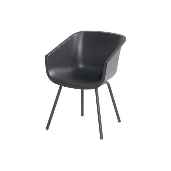 Plastikinės sodo kėdės tamsiai pilkos spalvos 2 vnt. Amalia Alu Rondo – Hartman