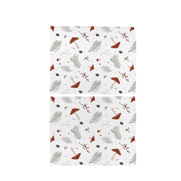 Iš tekstilės padėkliukai 2 vnt. 35x47 cm Toadstools – Butter Kings