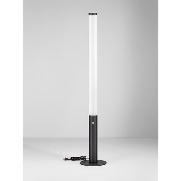 Matinės juodos spalvos iš plieno pastatomas šviestuvas LED su pritemdymo funkcija (aukštis 141 cm) su gaubtu iš akrilo stiklo Glaze – Nova Luce-image-4