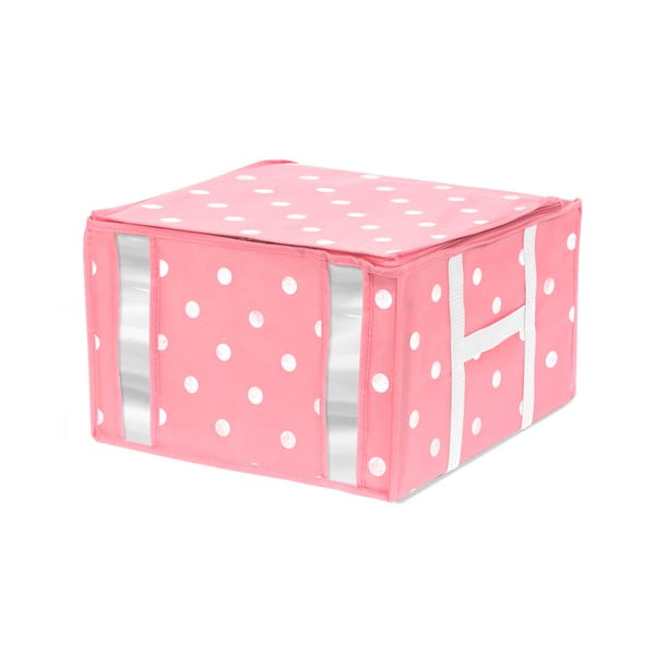 Rožinė drabužių laikymo dėžė "Girly Range" kompaktorius, 125 l