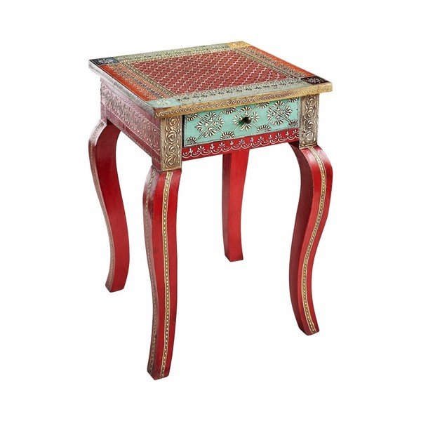 Raudono mango medžio kavos staliukas Støraa Vito