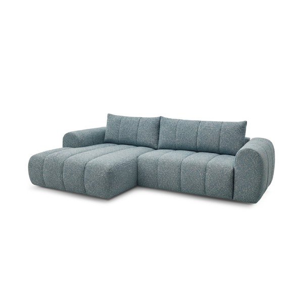 Mėlynos spalvos kampinė sofa (su kairiuoju kampu/su gultu) Nesty – Bobochic Paris-image-3