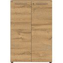 Antracito spalvos natūralaus ąžuolo spintelė 80x120 cm Agenda - Germania