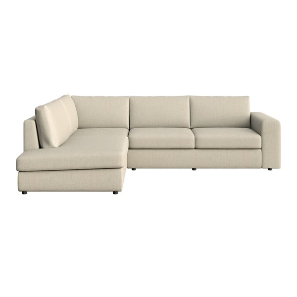 Smėlio spalvos kampinė sofa (su kairiuoju kampu/„L“ formos) Baga – Rodier