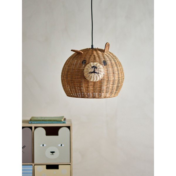 Rudos spalvos vaikiškas šviestuvo gaubtas ø 40 cm Lilu – Bloomingville Mini-image-1