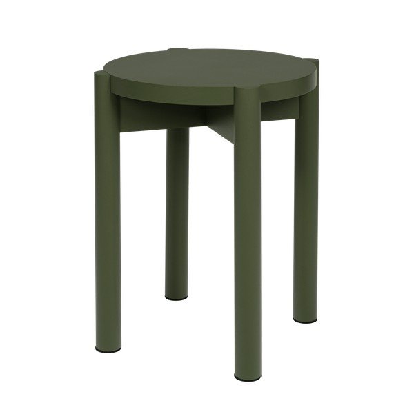 Žalios spalvos iš buko masyvo taburetė Hopp – noo.ma