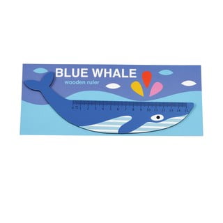 Medinė banginio formos liniuotė Rex London Blue Whale