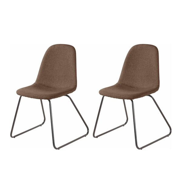 2 rudų valgomojo kėdžių rinkinys "Støraa Colombo