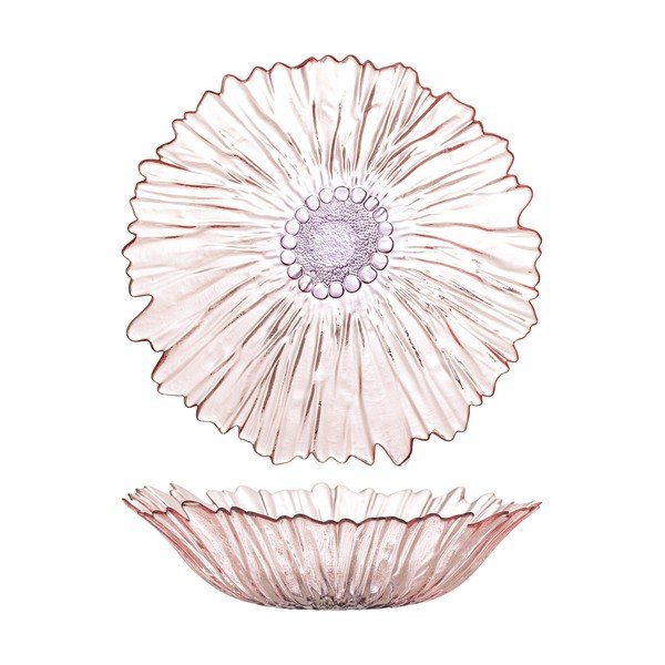 Šviesiai rožinės spalvos iš stiklo  dubuo ø 31 cm Mariko – Bloomingville-image-4