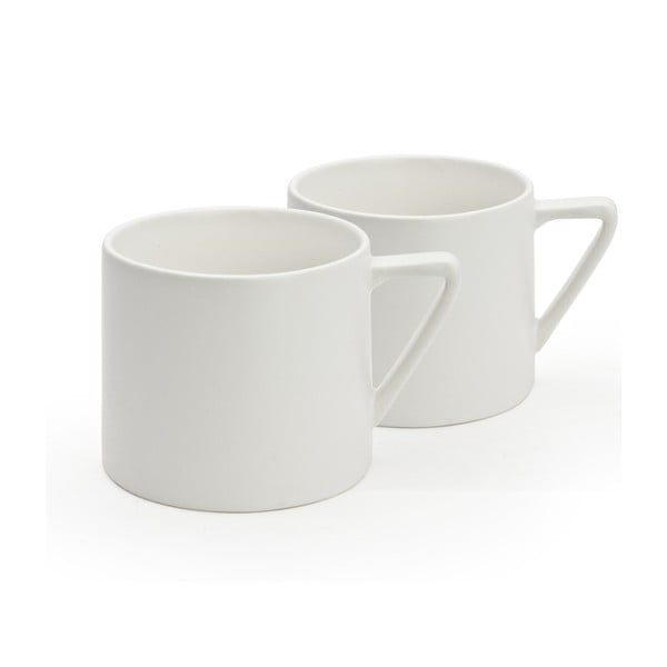 2 baltų keraminių puodelių rinkinys Bredemeijer Lund, 300 ml