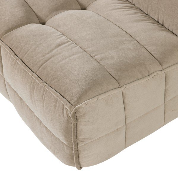 Smėlio spalvos sofa iš velveto 204 cm Cluster – vtwonen-image-1