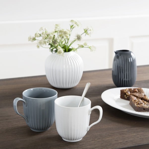 Antracito pilkos spalvos porcelianinis puodelis Kähler Design Hammershoi, 330 ml-image-1