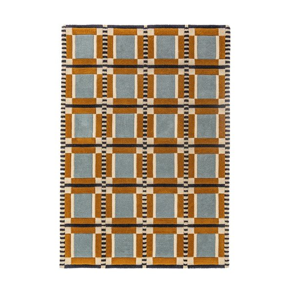 Rankų darbo iš vilnos kilimas 200x290 cm Quadro Wool – Flair Rugs