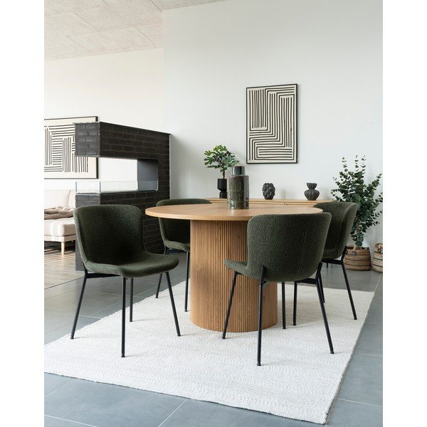 Valgomojo kėdės tamsiai žalios spalvos 2 vnt. Maceda – House Nordic-image-2