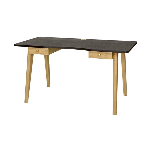 Rašomasis stalas iš ąžuolo 70x140 cm Nice – Woodman-image-2