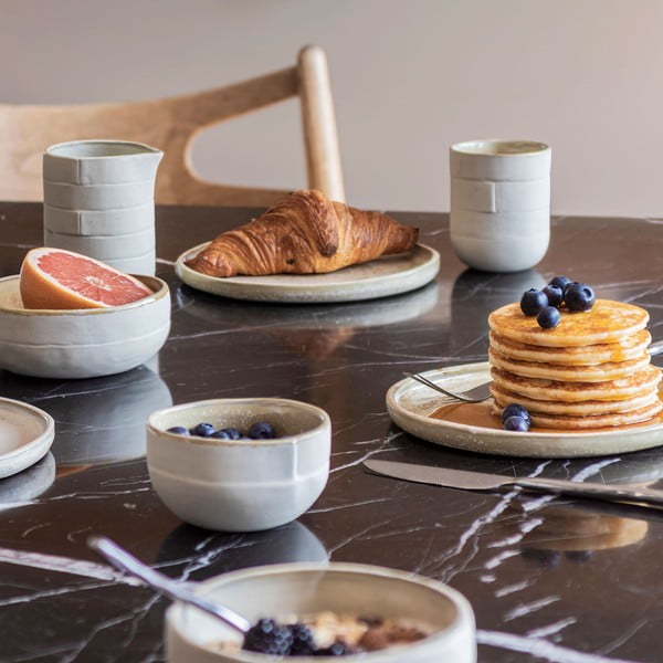 Puodeliai baltos spalvos iš akmens 2 vnt. 0.3 l Sand Grain – Mette Ditmer Denmark-image-4