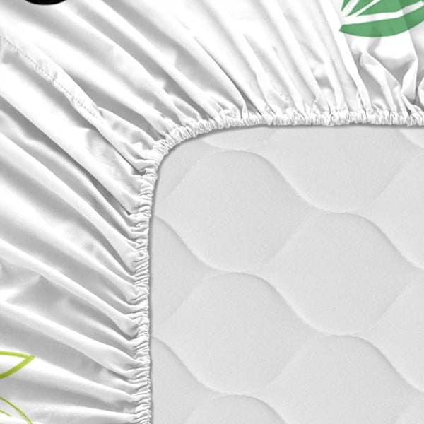 Medvilninė vaikiška paklodė Moshi Moshi Panda, 60 x 120 cm-image-2