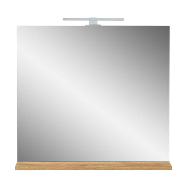 Sieninis veidrodis su apšvietimu/su lentyna 15x75 cm Menen – Germania