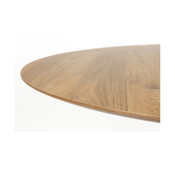 Apvalios formos valgomojo stalas su ąžuolo dekoro stalviršiu ø 110 cm Steven – White Label-image-3