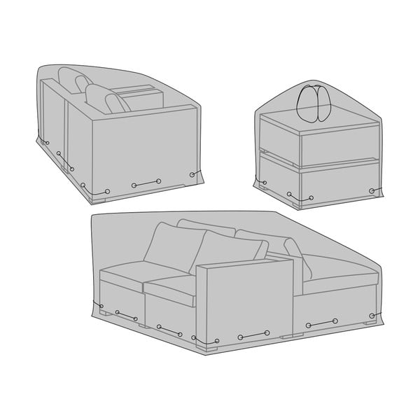 Sodo baldų apsauginiai užvalkalai komplekte 3 vnt. – House Nordic-image-3