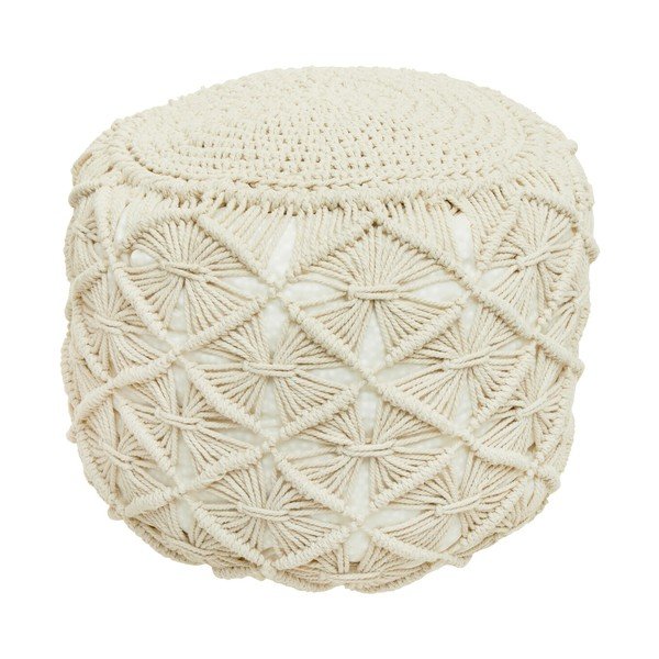 Natūralios spalvos pufas West Village – Premier Housewares-image-1
