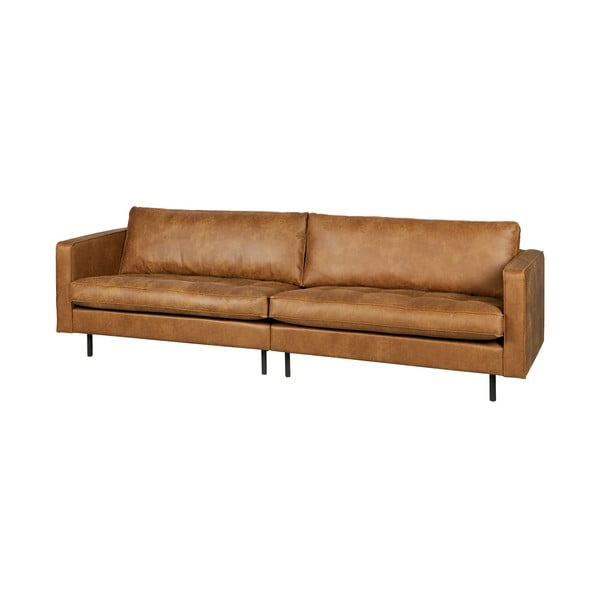 Rudos spalvos iš dirbtinės odos sofa 277 cm Rodeo – WOOOD-image-3