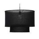 Juodos spalvos šviestuvo gaubtas ø 60 cm Mariela – Kave Home