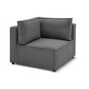 Modulinė sofa tamsiai pilkos spalvos iš kordinio velveto (kintama) Nihad modular – Bobochic Paris