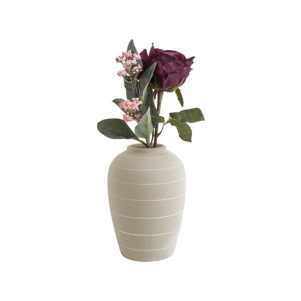 Kreminės baltos spalvos keraminė vaza PT LIVING Terra, ⌀ 13 cm-image-1