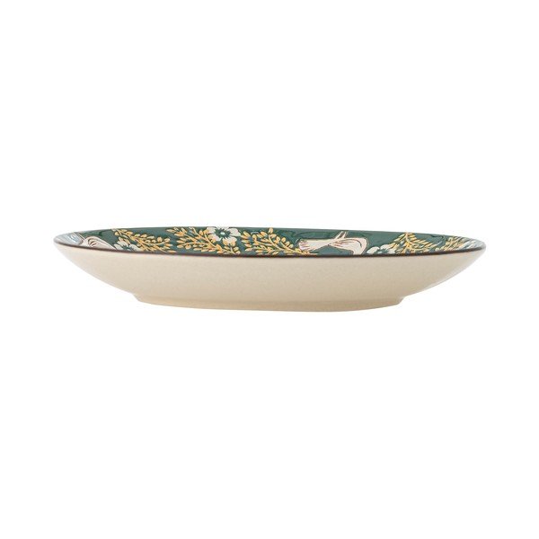 Žalios spalvos desertinė iš akmens masės lėkštė ø 16 cm Hezha – Bloomingville-image-2