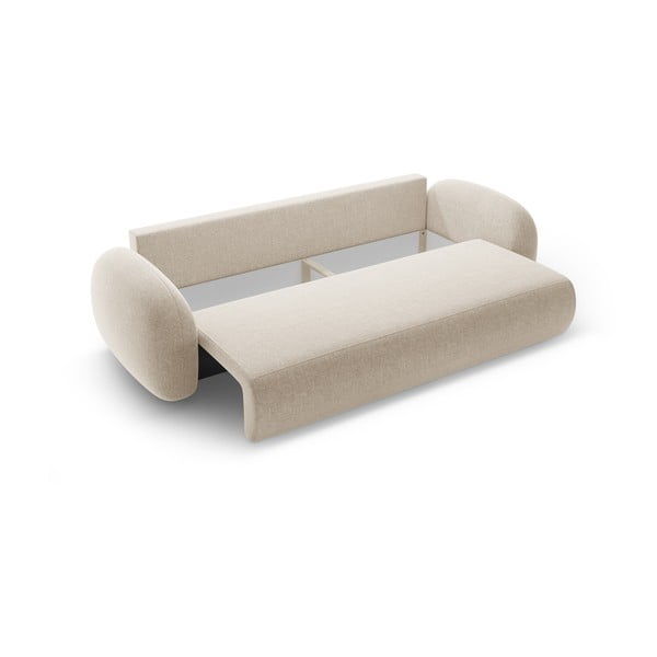 Smėlio spalvos iš šenilinio audinio sulankstoma/su sandėliavimo vieta sofa 262 cm Tonale – Cosmopolitan Design-image-3