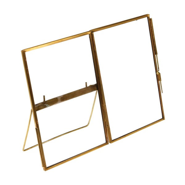Iš metalo pastatomas rėmas auksinės spalvos 10x15 cm – Rex London-image-2