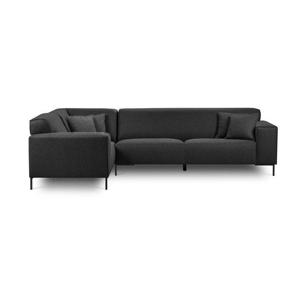 "Cosmopolitan Design Seville" tamsiai pilka kampinė sofa, kairysis kampas-image-2
