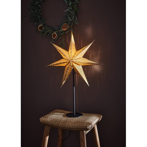 Šviečianti dekoracija auksinės spalvos su Kalėdų motyvu ø 45 cm Glitter – Markslöjd-image-1