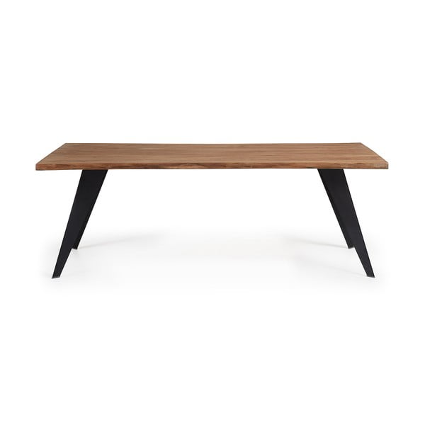 Valgomojo stalas su ąžuolo dekoro stalviršiu 100x180 cm Koda – Kave Home